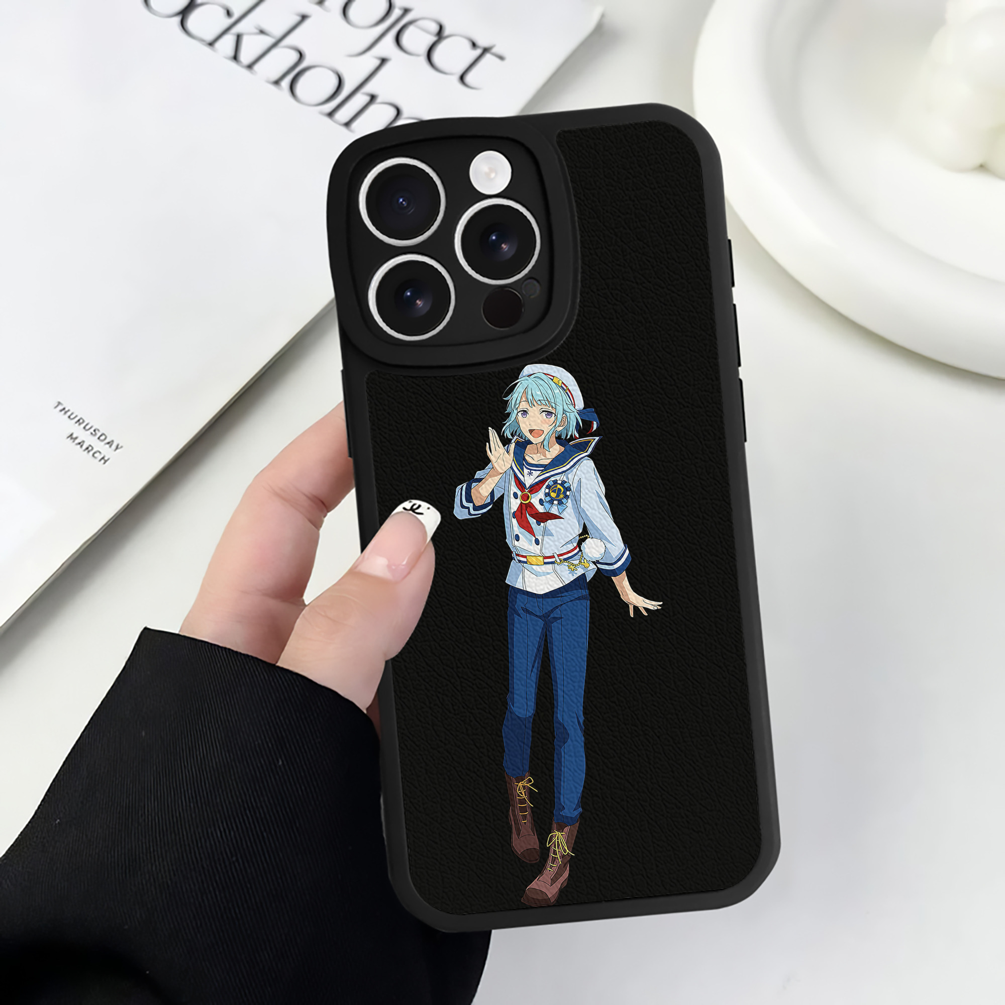 （画像用） あんさんぶるスターズ! Ensemble Stars 【iPhone 16シリーズ対応】シリコンスマホケース（レザー調） 材質：シリコン